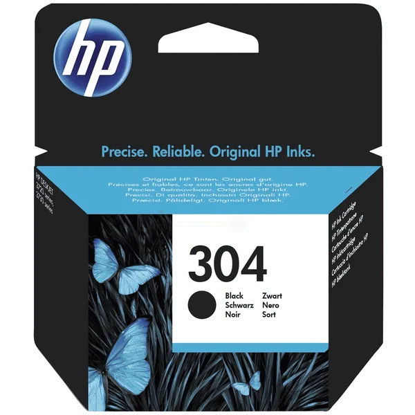 Farba do tlačiarne HP 304 (N9K06AE) black (čierna) - originálna