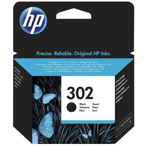 Farba do tlačiarne HP 302 (F6U66AE) black (čierna) - originálna