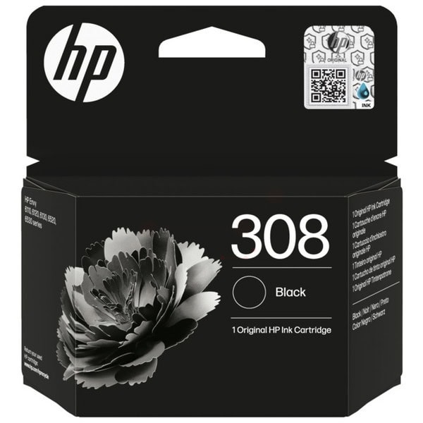 Farba do tlačiarne HP 308 (7FP21UE) black (čierna) - originálna