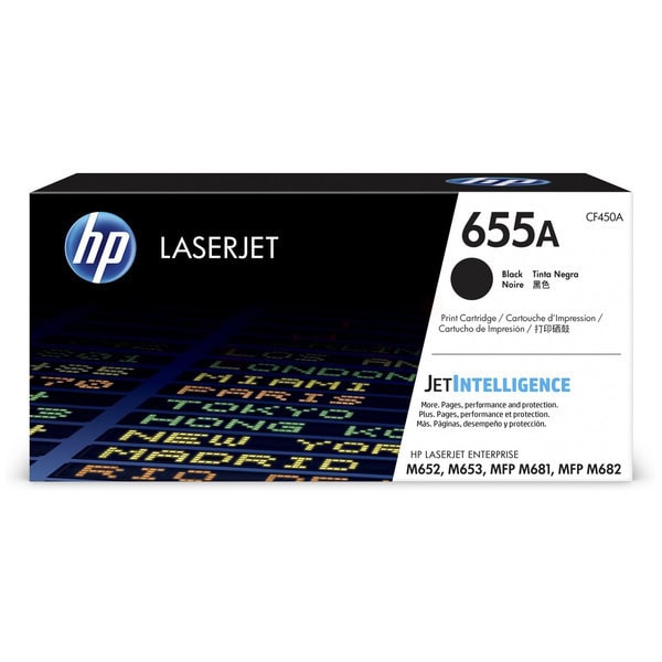 Laserový toner HP 655A (CF450A) black (čierna) - originálny