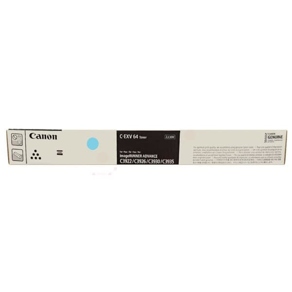 Laserový toner Canon C-EXV64C (5754C002) cyan (azúrová) - originálny