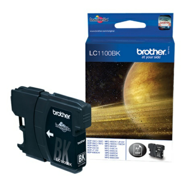 Farba do tlačiarne Brother LC-1100 (LC1100BK) black (čierna) - originálna