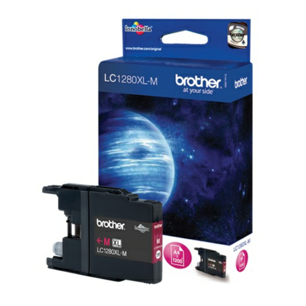 Farba do tlačiarne Brother LC-1280XL (LC1280XLM) magenta (purpurová) - originálna