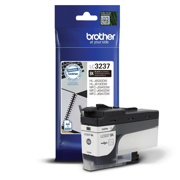 Farba do tlačiarne Brother LC-3237 (LC3237BK) black (čierna) - originálna