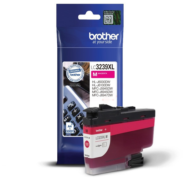 Farba do tlačiarne Brother LC-3239XL (LC3239XLM) magenta (purpurová) - originálna