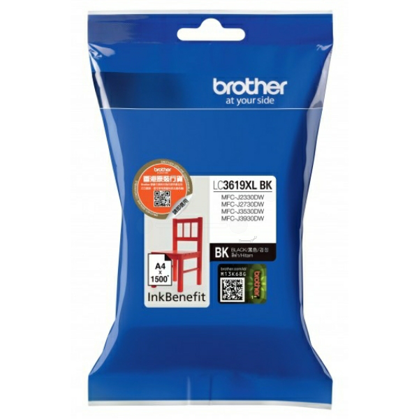 Farba do tlačiarne Brother LC-3619XL (LC3619XLBK) black (čierna) - originálna