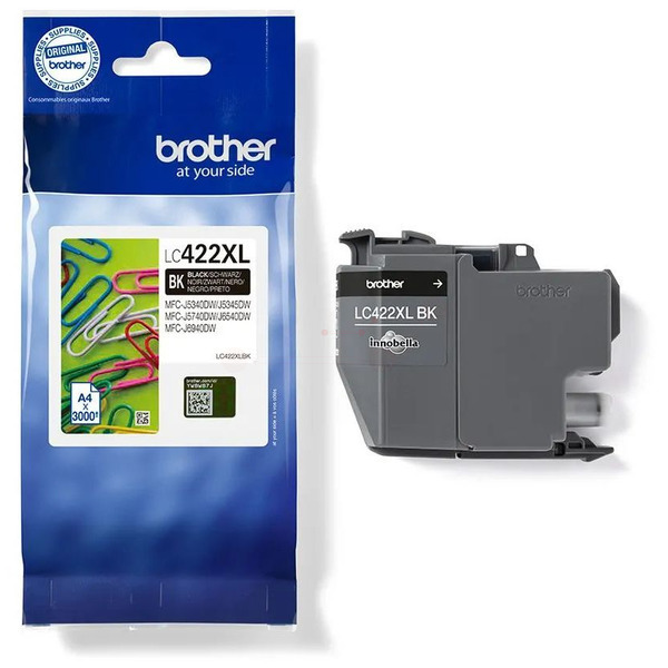Farba do tlačiarne Brother LC-422XL (LC422XLBK) black (čierna) - originálna