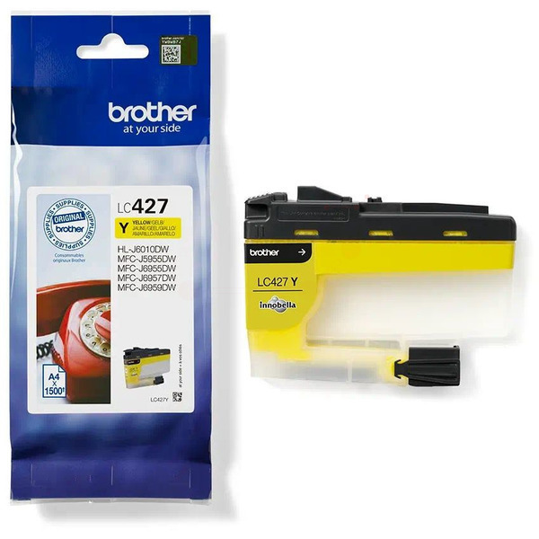 Farba do tlačiarne Brother LC-427 (LC427Y) yellow (žltá) - originálna
