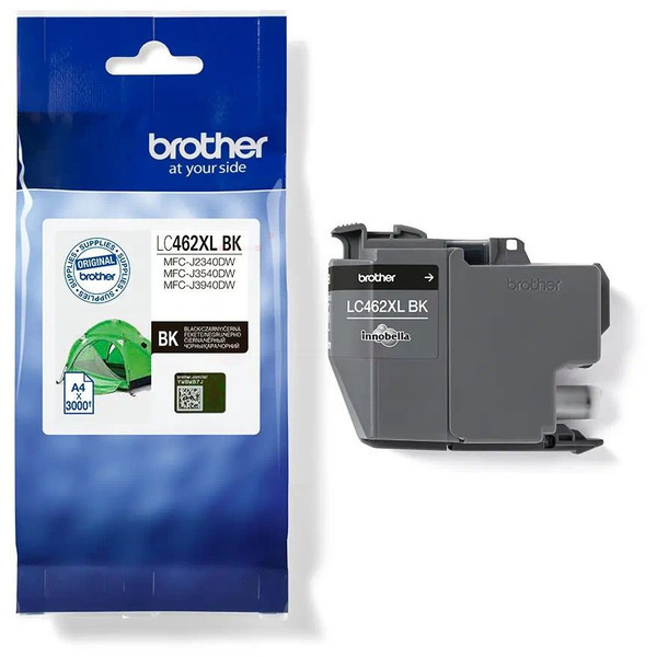 Farba do tlačiarne Brother LC-462XL (LC462XLBK) black (čierna) - originálna