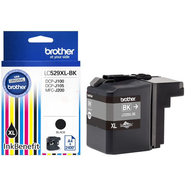 Farba do tlačiarne Brother LC-529XL (LC529XLBK) black (čierna) - originálna
