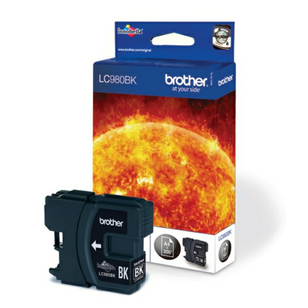 Farba do tlačiarne Brother LC-980 (LC980BK) black (čierna) - originálna