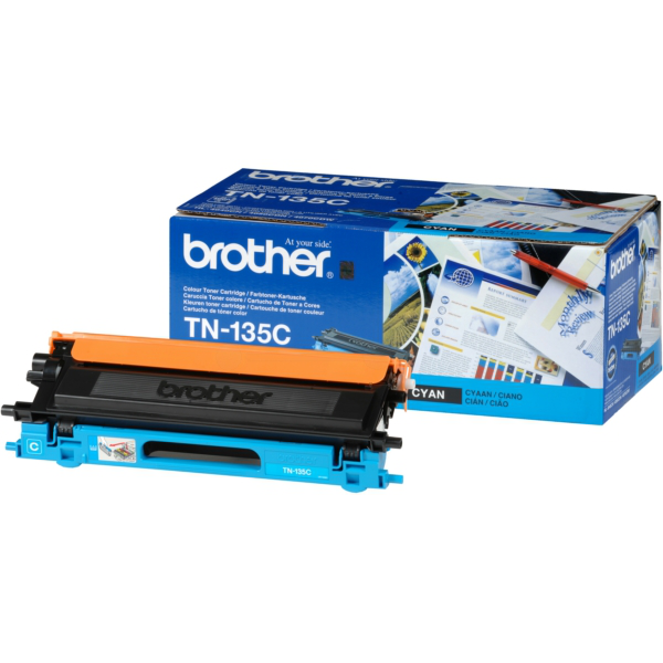 Laserový toner Brother TN-135 (TN135C) cyan (azúrová) - originálny