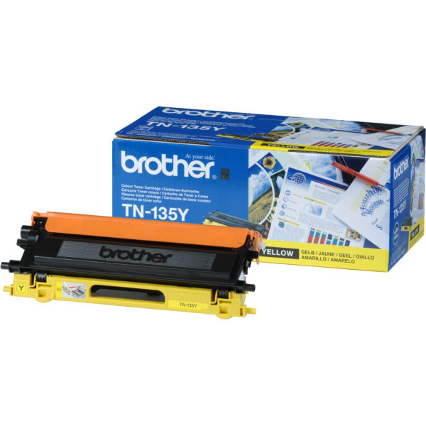 Laserový toner Brother TN-135 (TN135Y) yellow (žltá) - originálny