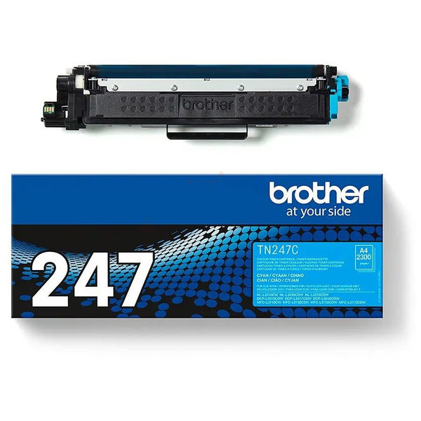 Laserový toner Brother TN-247 (TN247C) cyan (azúrová) - originálny