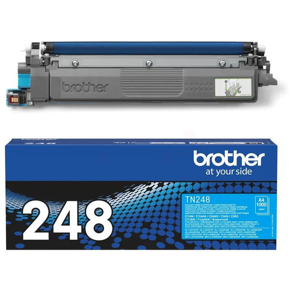 Laserový toner Brother TN-248 (TN248C) cyan (azúrová) - originálny