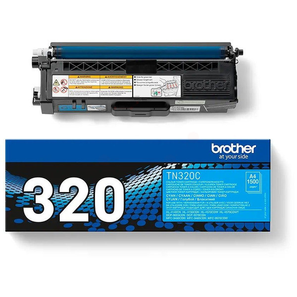 Laserový toner Brother TN-320 (TN320C) cyan (azúrová) - originálny