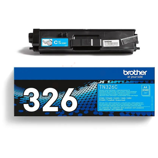 Laserový toner Brother TN-326 (TN326C) cyan (azúrová) - originálny