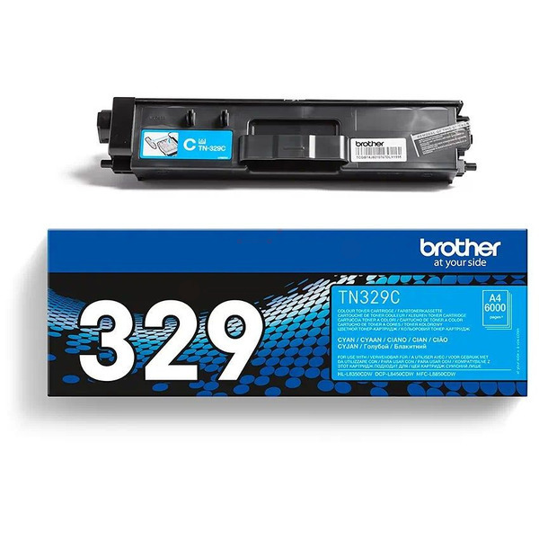 Laserový toner Brother TN-329 (TN329C) cyan (azúrová) - originálny