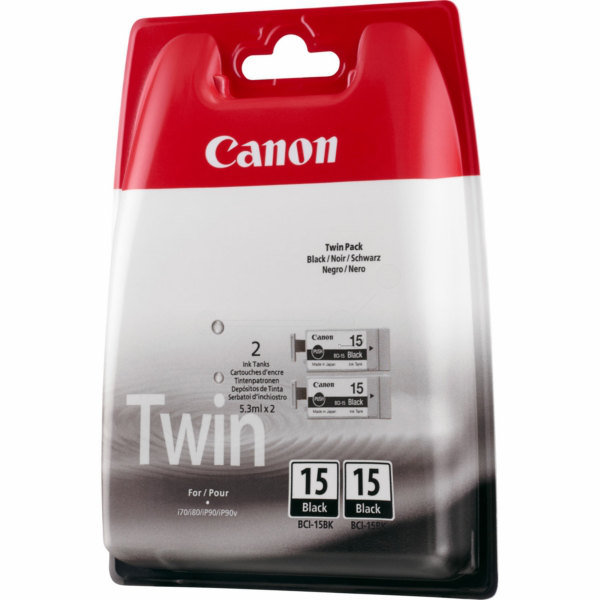 Farba do tlačiarne Canon BCI-15BK (8190A002) black (čierna) - originálna