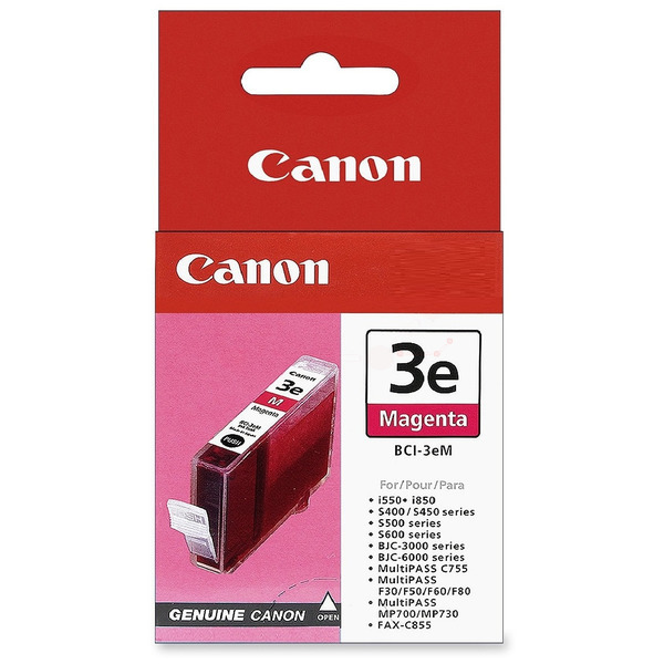 Farba do tlačiarne Canon BCI-3EM (4481A002) magenta (purpurová) - originálna