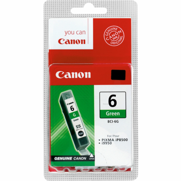 Farba do tlačiarne Canon BCI-6G (9473A002) green (zelená) - originálna