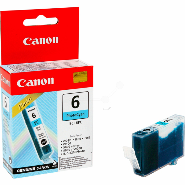 Farba do tlačiarne Canon BCI-6PC (4709A002) photocyan (fotoazúrová) - originálna