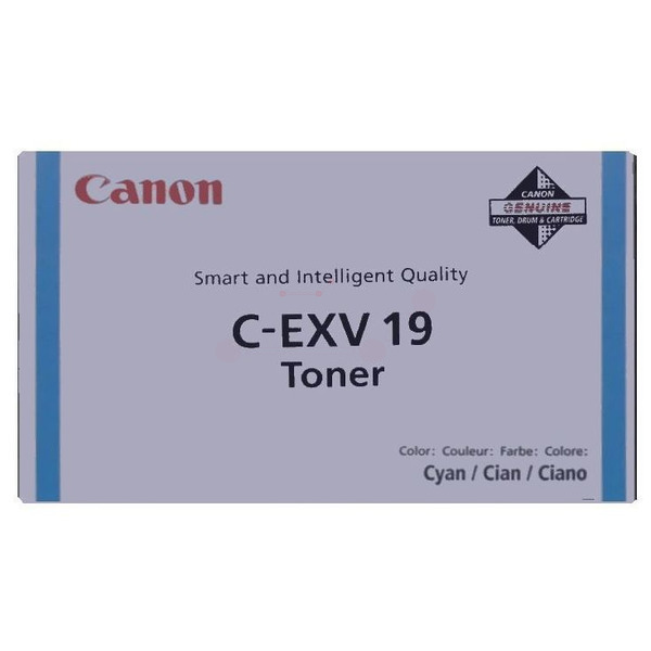 Laserový toner Canon C-EXV19 (0398B002) cyan (azúrová) - originálny