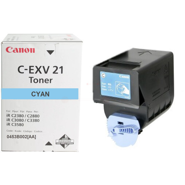 Laserový toner Canon C-EXV21 (0453B002) cyan (azúrová) - originálny