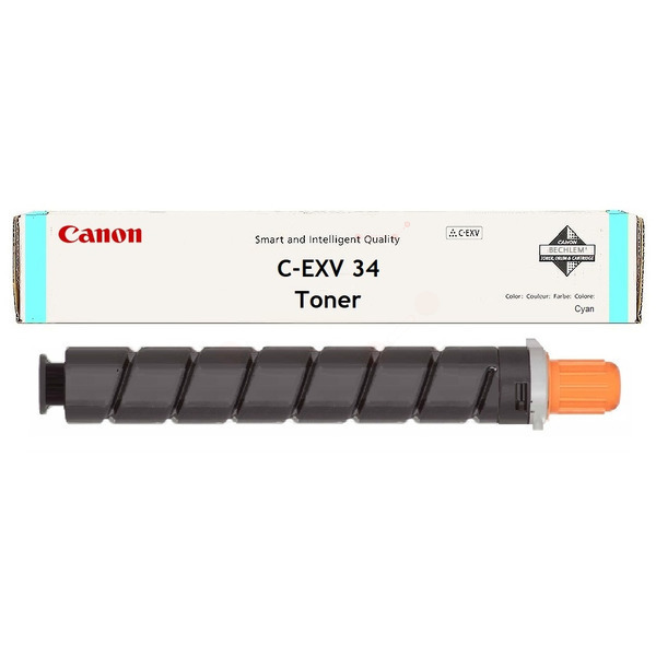 Laserový toner Canon C-EXV34 (3783B002) cyan (azúrová) - originálny