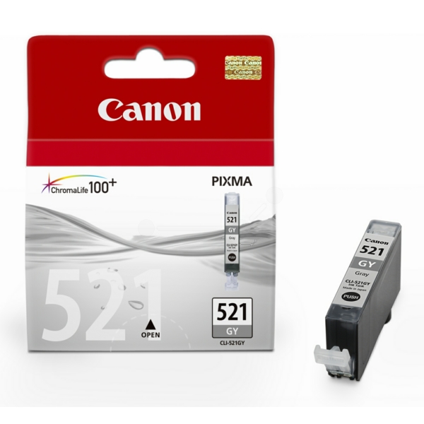 Farba do tlačiarne Canon CLI-521GY (2937B001) gray (sivá) - originálna