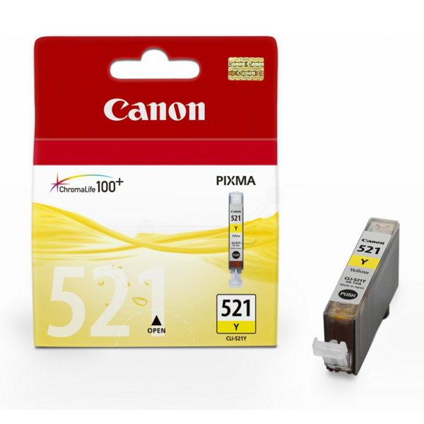 Farba do tlačiarne Canon CLI-521Y (2936B001) yellow (žltá) - originálna