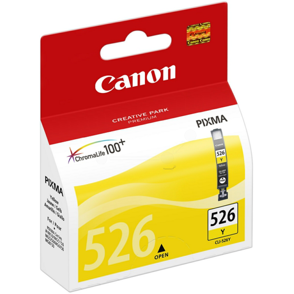 Farba do tlačiarne Canon CLI-526Y (4543B001) yellow (žltá) - originálna