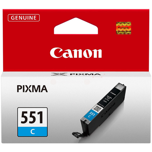 Farba do tlačiarne Canon CLI-551C (6509B001) cyan (azúrová) - originálna