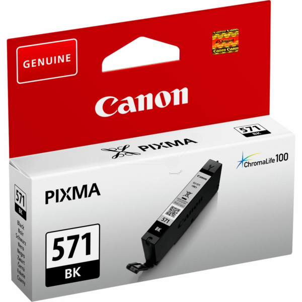 Farba do tlačiarne Canon CLI-571BK (0385C001) black (čierna) - originálna