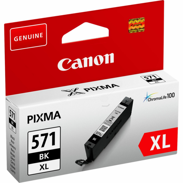 Farba do tlačiarne Canon CLI-571BK XL (0331C001) black (čierna) - originálna