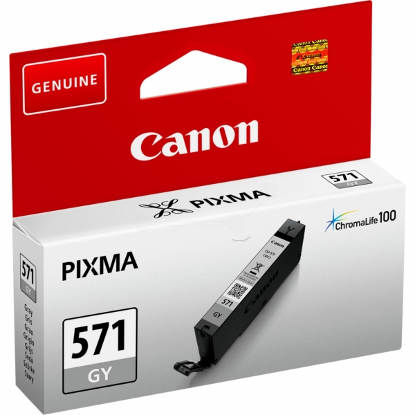 Farba do tlačiarne Canon CLI-571GY (0389C001) gray (sivá) - originálna