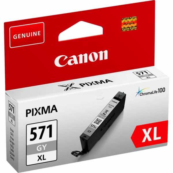 Farba do tlačiarne Canon CLI-571GY XL (0335C001) gray (sivá) - originálna