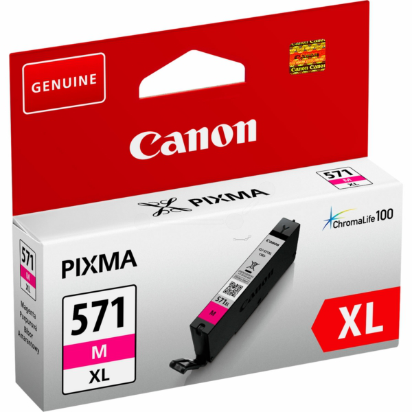 Farba do tlačiarne Canon CLI-571M XL (0333C001) magenta (purpurová) - originálna