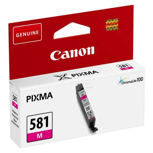 Farba do tlačiarne Canon CLI-581M (2104C001) magenta (purpurová) - originálna