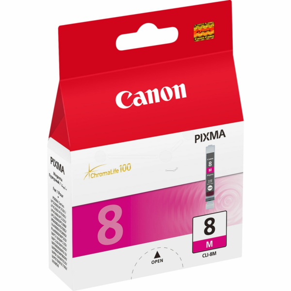 Farba do tlačiarne Canon CLI-8M (0622B001) magenta (purpurová) - originálna
