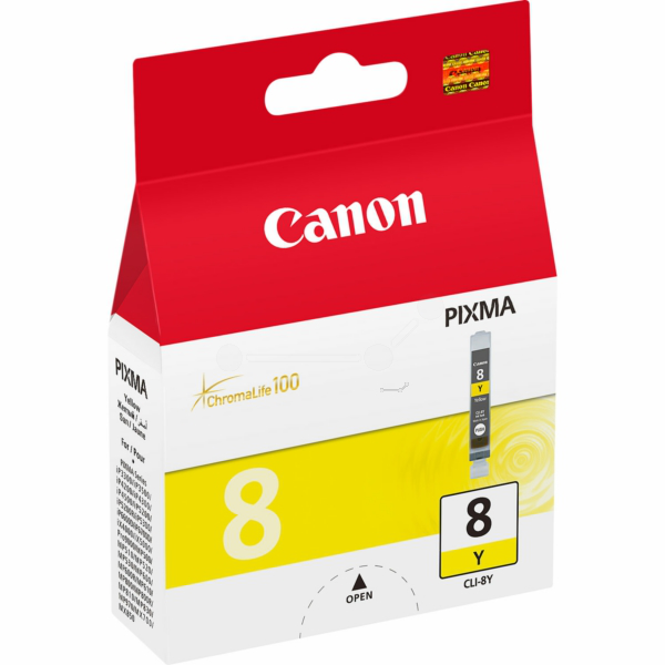 Farba do tlačiarne Canon CLI-8Y (0623B001) yellow (žltá) - originálna