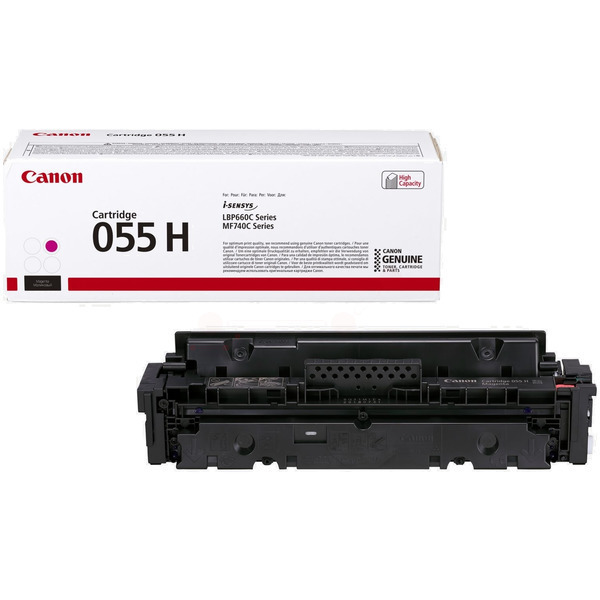 Laserový toner Canon CRG-055H (3018C002) magenta (purpurová) - originálny