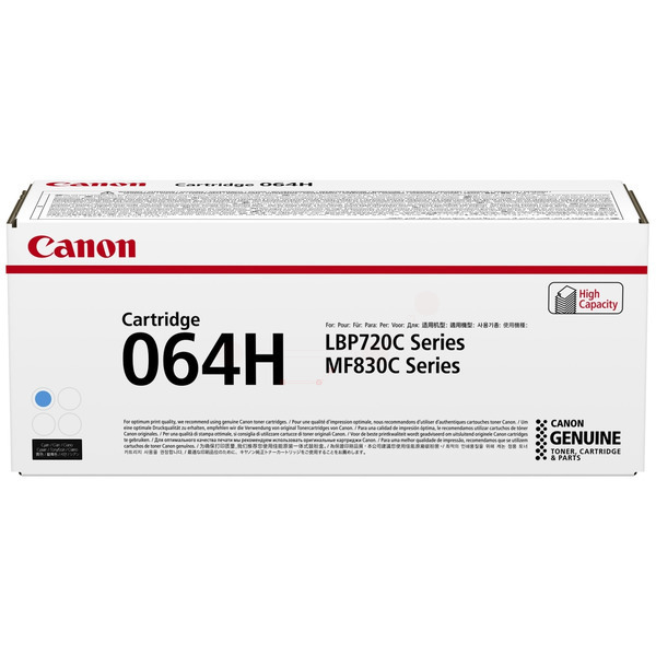 Laserový toner Canon CRG-064H (4936C001) cyan (azúrová) - originálny