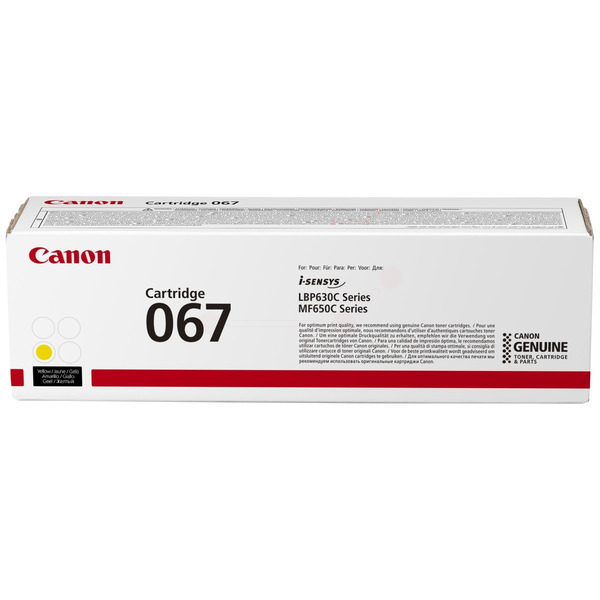 Laserový toner Canon CRG-067 (5099C002) yellow (žltá) - originálny