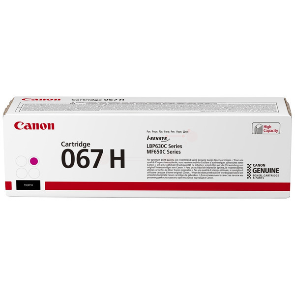 Laserový toner Canon CRG-067H (5104C002) magenta (purpurová) - originálny
