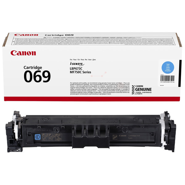 Laserový toner Canon CRG-069 (5093C002) cyan (azúrová) - originálny