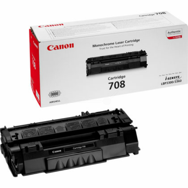 Laserový toner Canon CRG-708 (0266B002) black (čierna) - originálny