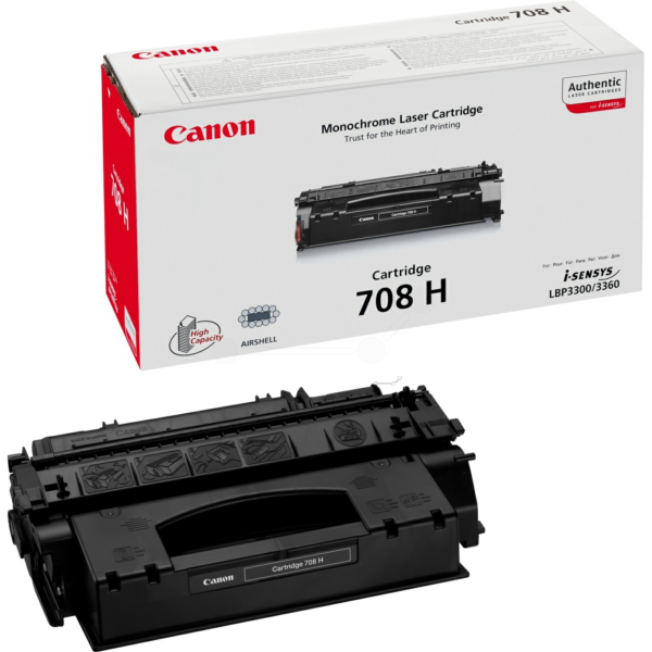 Laserový toner Canon CRG-708H (0917B002) black (čierna) - originálny