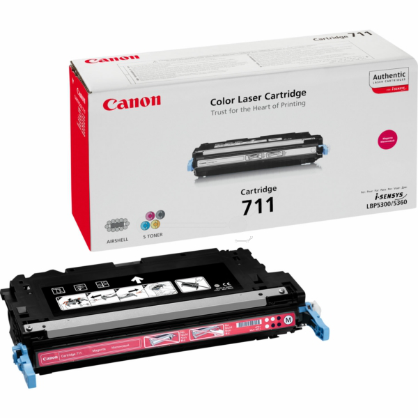 Laserový toner Canon CRG-711 (1658B002) magenta (purpurová) - originálny
