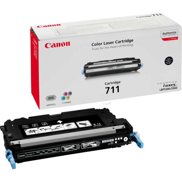 Laserový toner Canon CRG-711 (1660B002) black (čierna) - originálny